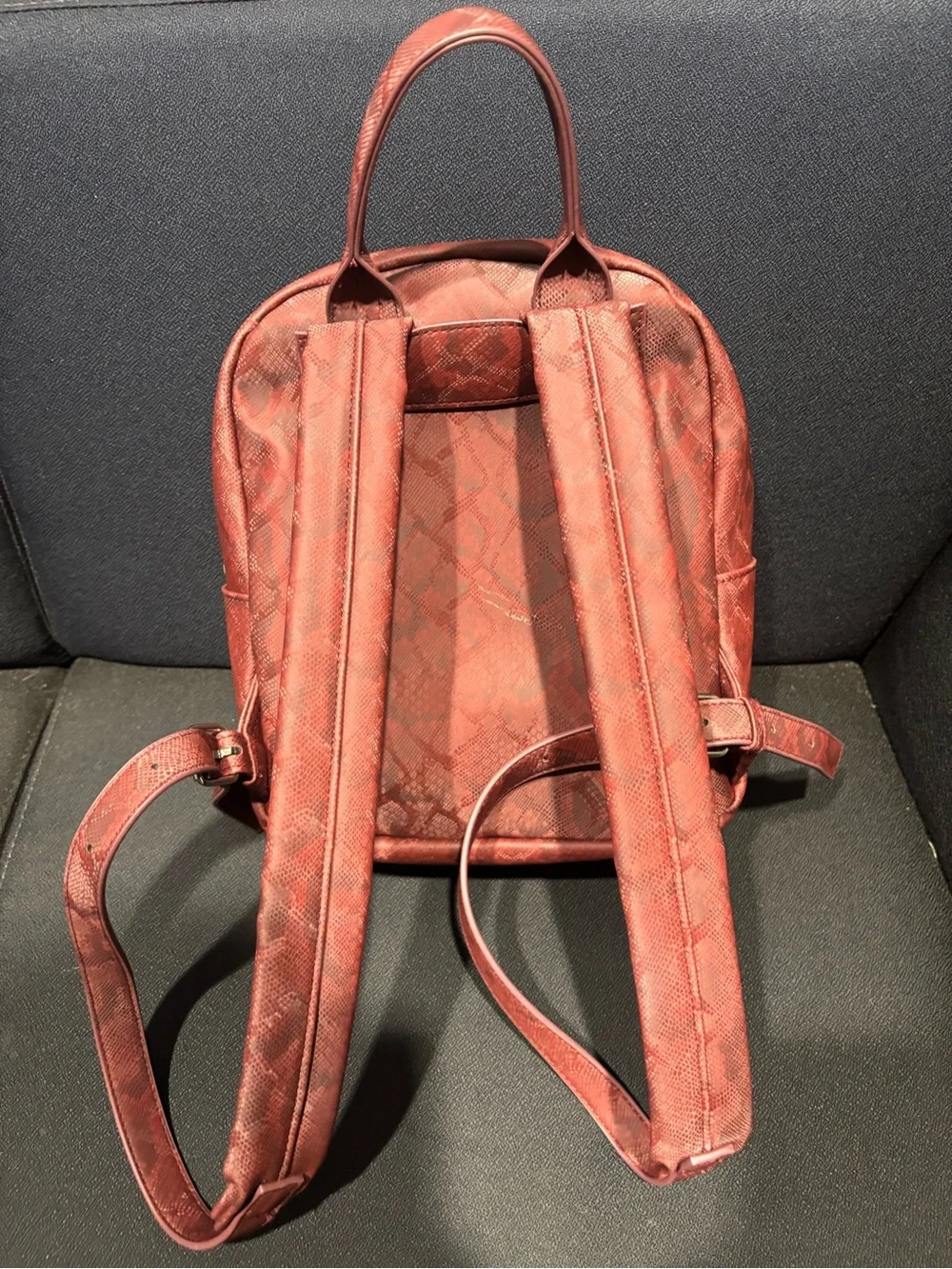Harley-Davidson Women's Deep Wine Snake-Print Backpack